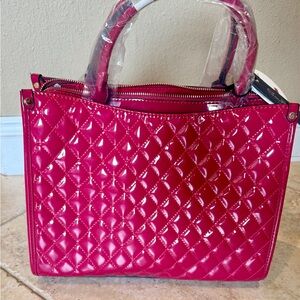 Pink Quilted Women's Handbag